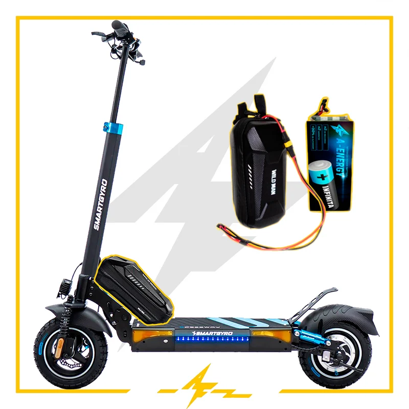 Batería externa de autonomía 48V para patinete eléctrico Smartgyro Speedway – Instalación fácil y autonomía superior con AF SCOOTERS