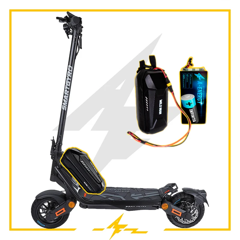 Batería externa de autonomía 48V para patinete eléctrico Smartgyro Rockway PRO evo – Instalación fácil y autonomía superior con AF SCOOTERS