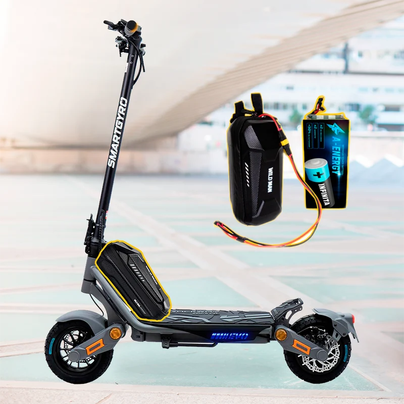Batería externa de autonomía 48V para patinete eléctrico Smartgyro Rockway evo – Instalación fácil y autonomía superior con AF SCOOTERS
