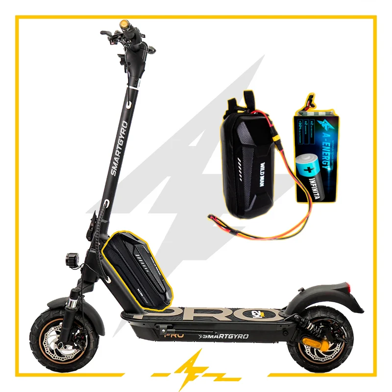 Batería externa de autonomía 48V para patinete eléctrico Smartgyro K2 PRO – Instalación fácil y autonomía superior con AF SCOOTERS