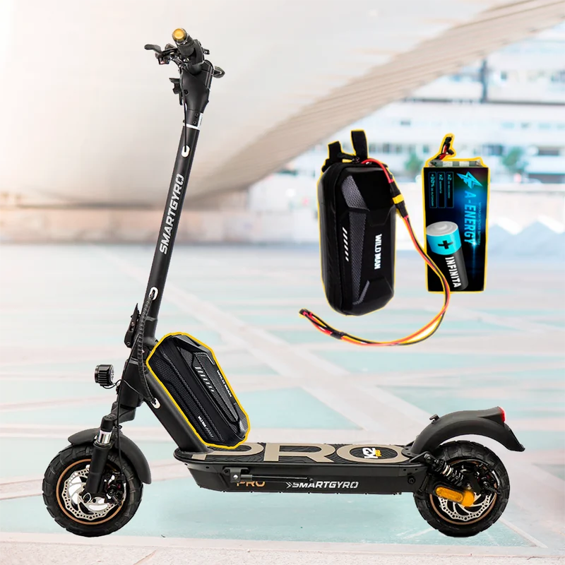 Batería externa de autonomía 48V para patinete eléctrico Smartgyro K2 PRO – Instalación fácil y autonomía superior con AF SCOOTERS