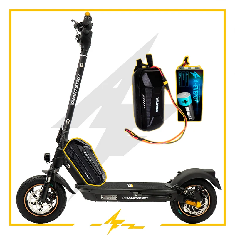 Batería externa de autonomía 48V para patinete eléctrico Smartgyro K2 PRO XL – Instalación fácil y autonomía superior con AF SCOOTERS