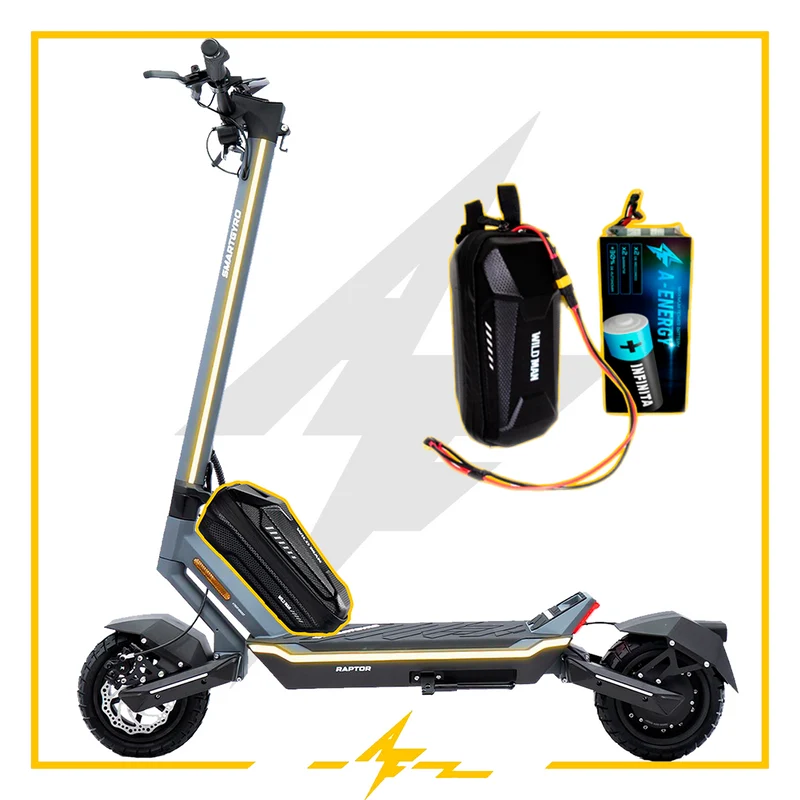 Batería externa de autonomía 48V para patinete eléctrico Smartgyro Raptor evo – Instalación fácil y autonomía superior con AF SCOOTERS