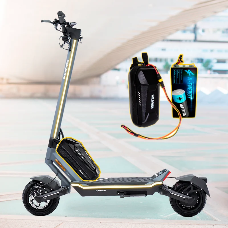 Batería externa de autonomía 48V para patinete eléctrico Smartgyro Raptor evo – Instalación fácil y autonomía superior con AF SCOOTERS