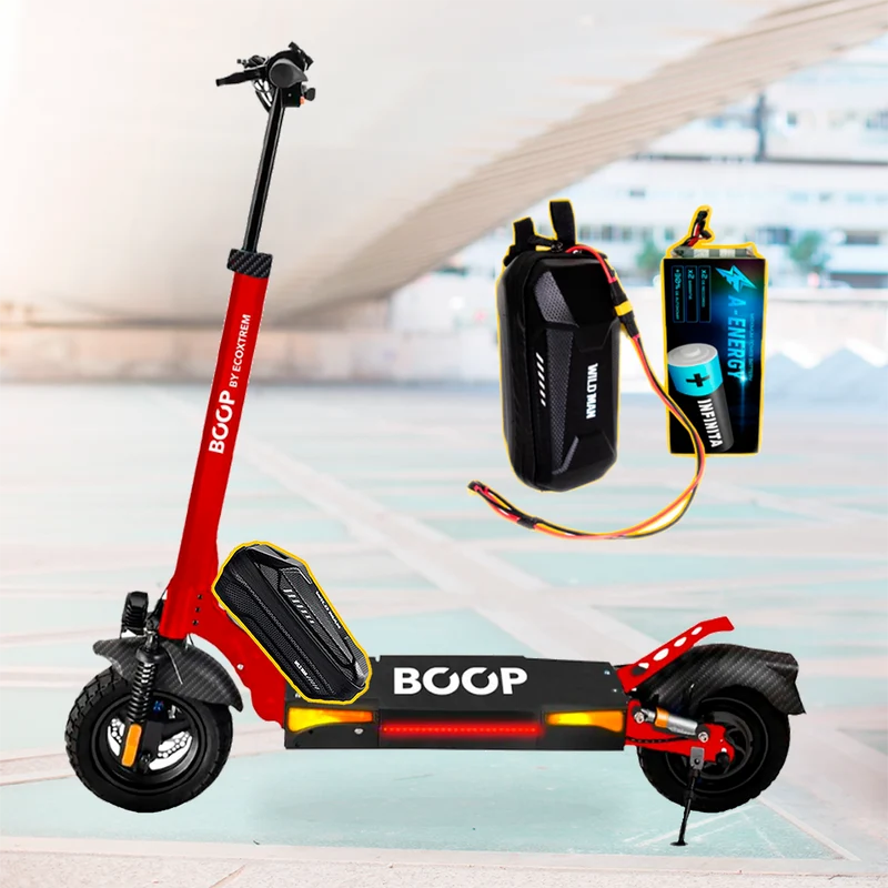Batería externa de autonomía 48V para patinete eléctrico Ecoxtrem Boop – Instalación fácil y autonomía superior con AF SCOOTERS