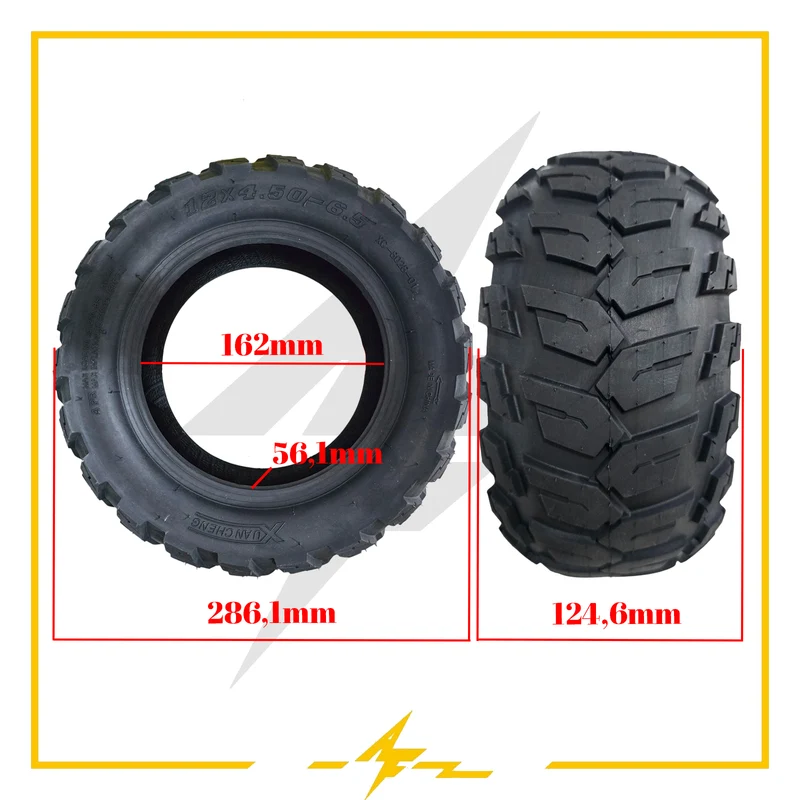 Cubierta rueda neumática para patinete eléctrico Xuancheng Offroad 12x4,5-6,5 - ¡Transforma tu patinete eléctrico en una bestia del terreno!