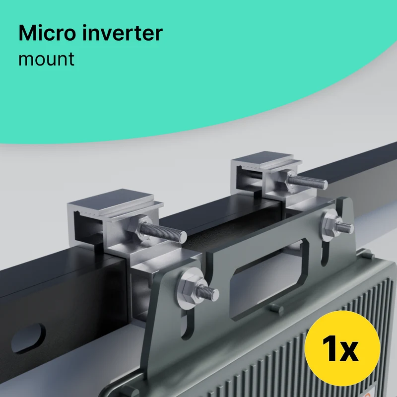 Fijación para microinversor