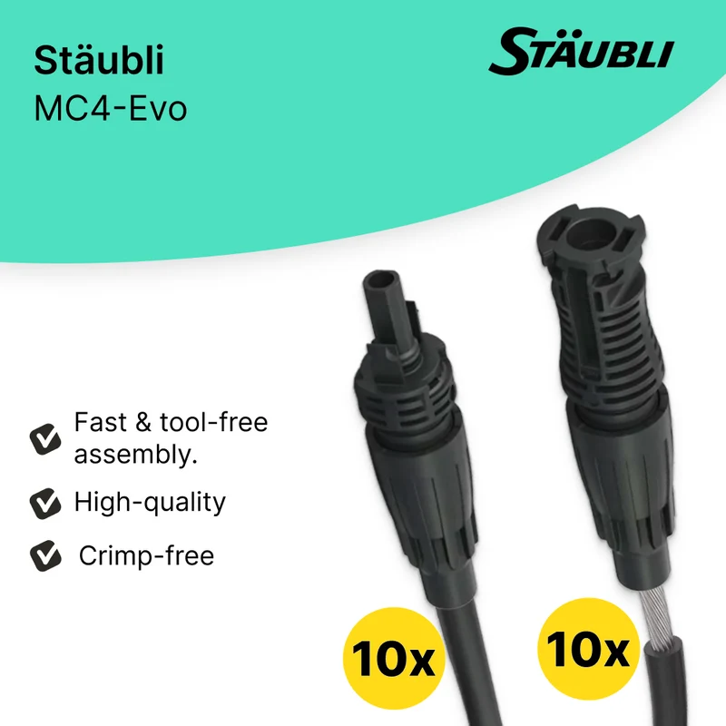 Rollo de cable compatible con MC4 – 100 m