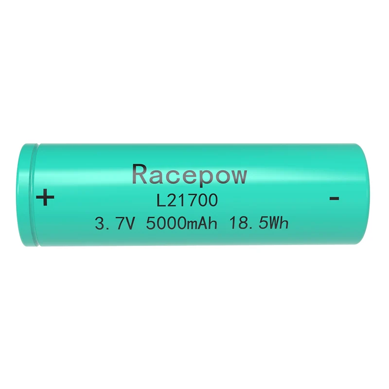 Pila de litio 3.7 de alto rendimiento, 5 V, 21700 Ah (verde)