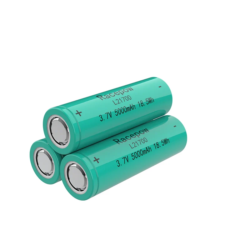 Pila de litio 3.7 de alto rendimiento, 5 V, 21700 Ah (verde)