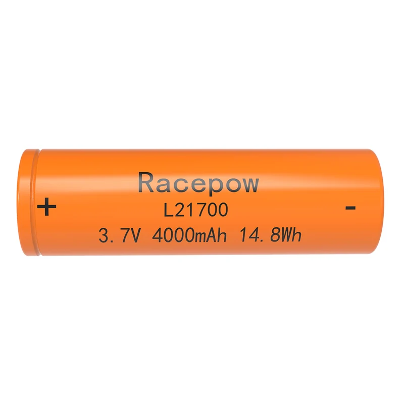 Pila de litio 3.7 de alto rendimiento de 4 V y 21700 Ah (naranja)