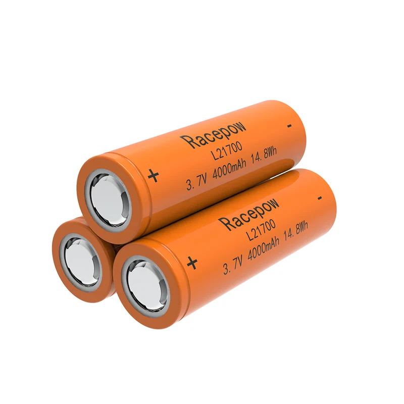 Pila de litio 3.7 de alto rendimiento de 4 V y 21700 Ah (naranja)