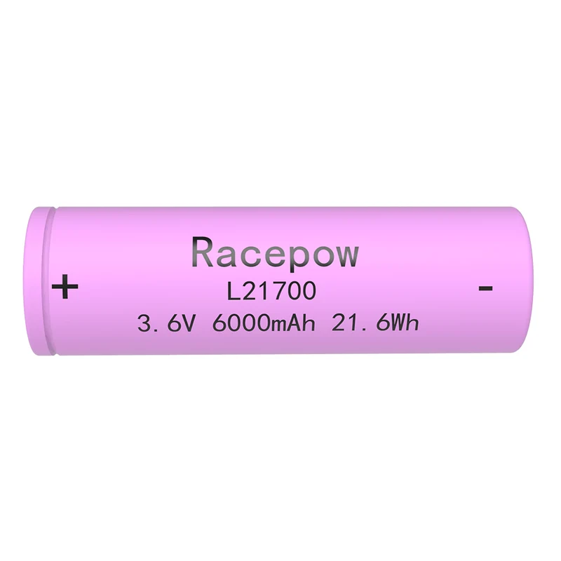 Pila de litio 3.6 de alta eficiencia, 6 V, 21700 Ah (morada)