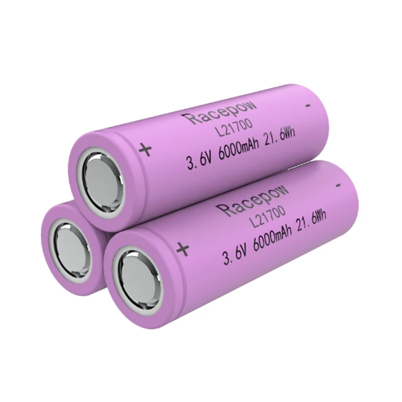 Pila de litio 3.6 de alta eficiencia, 6 V, 21700 Ah (morada)