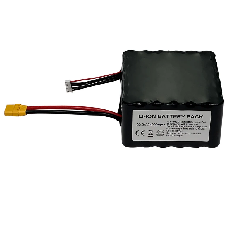 Paquete de batería de litio 22.2 de alta energía de 24 V, 532.8 Ah y 21700 Wh