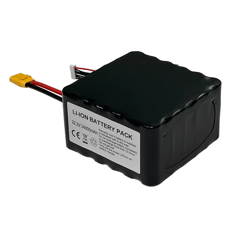 Paquete de batería de litio 22.2 de alta energía de 24 V, 532.8 Ah y 21700 Wh