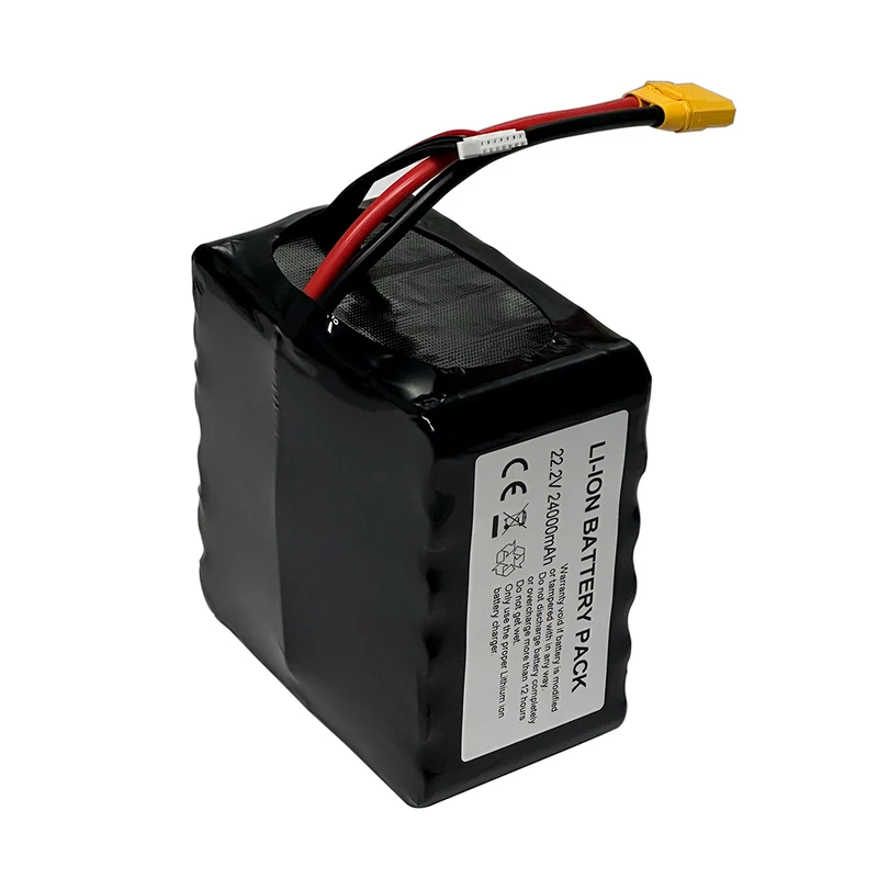 Paquete de batería de litio 22.2 de alta energía de 24 V, 532.8 Ah y 21700 Wh