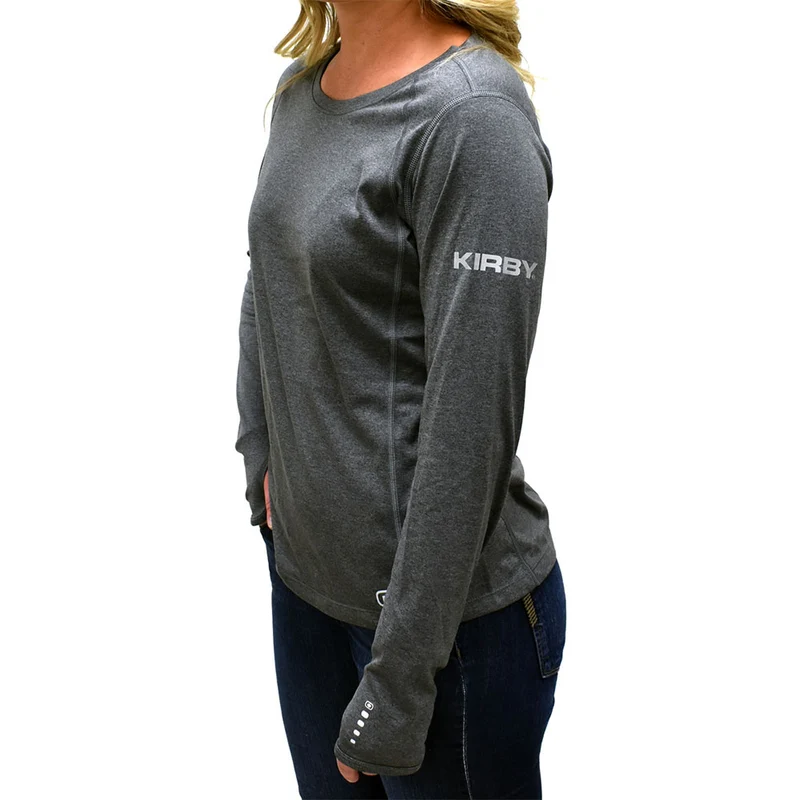 Ladies Gray Kirby Athletic Shirt