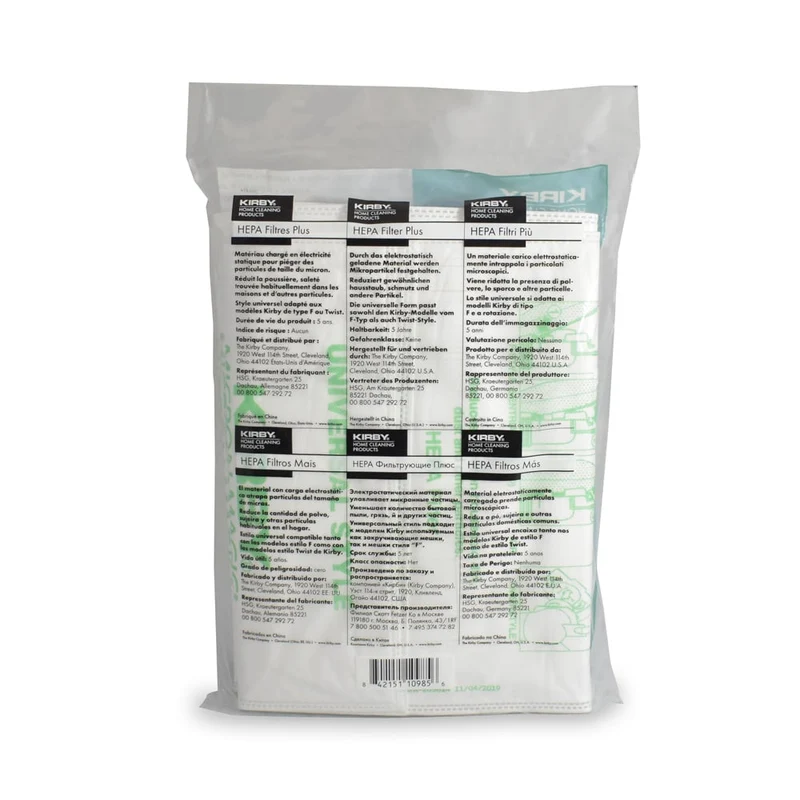 MicroAllergen Plus HEPA Filter Bags - 6 pack