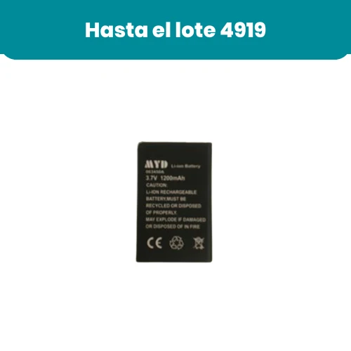 Batería para YOO-feel y Touch Screen