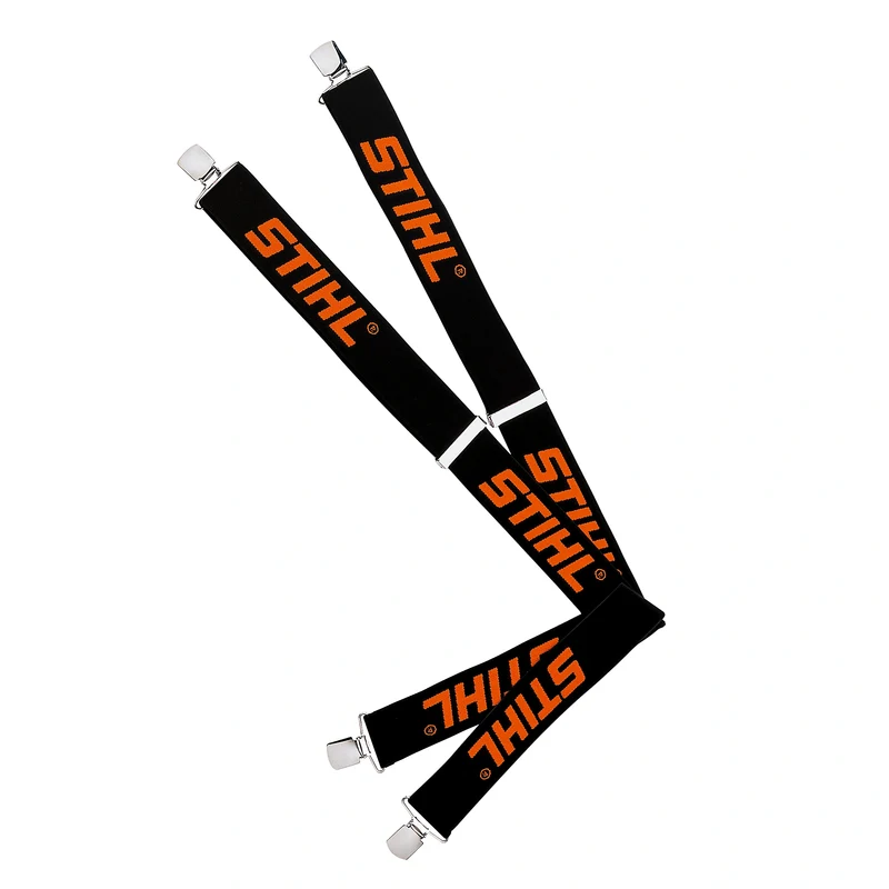 Tirantes negros con logo STIHL con clips STIHL