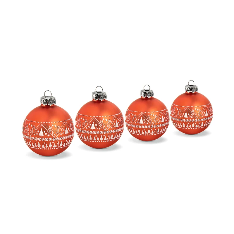 Set 4 bolas de Navidad para el árbol STIHL