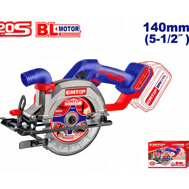 Sierra Circular Inalámbrica EMTOP ExpertCut 140mm - P20S