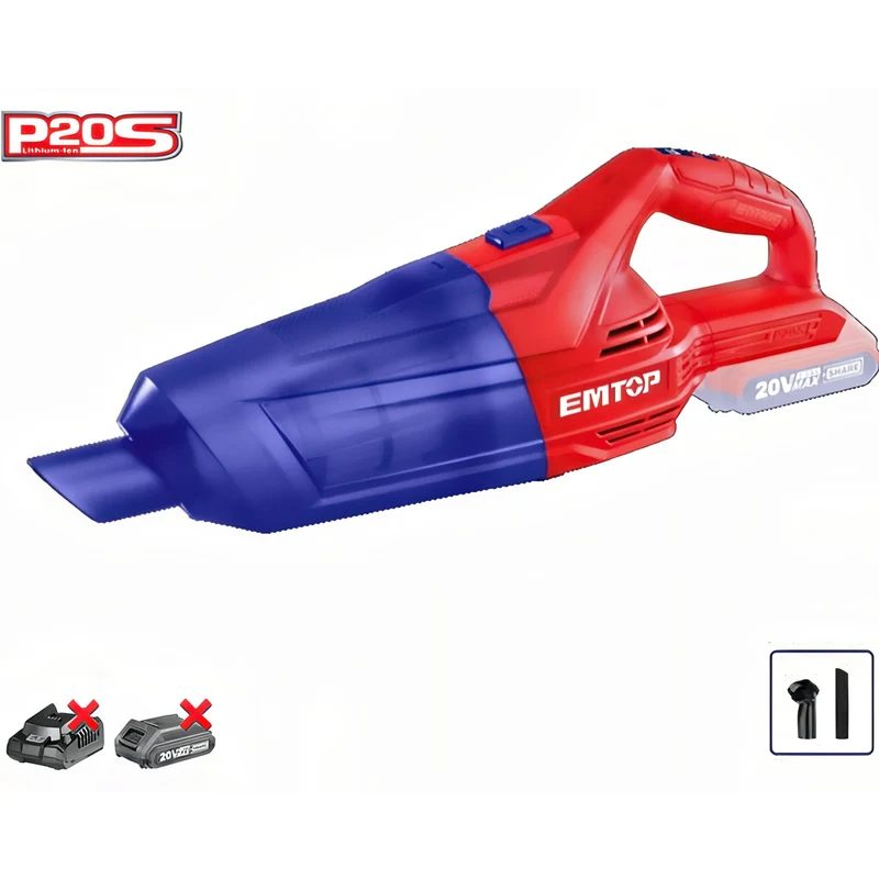 Aspirador Inalámbrico EMTOP Compacto 20V - P20S (Solo Equipo)