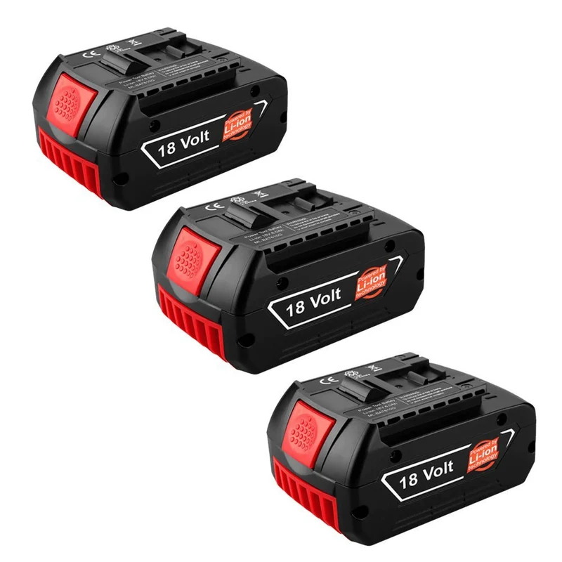 18V 5.5Ah 3 Stück Für Bosch BAT610G Li-ion Akku Ersatz mit LED /Kompatibel mit BAT609 BAT610G BAT618G BAT620 BAT621