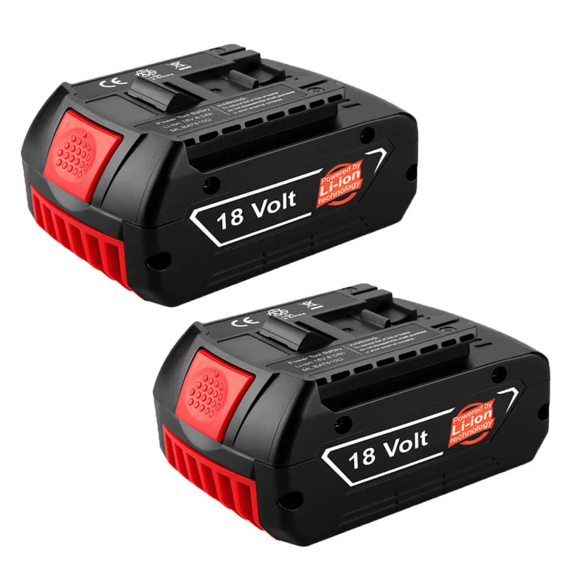 18V 5.5Ah 2 Stück Für Bosch BAT610G Li-ion Akku Ersatz mit LED /Kompatibel mit BAT609 BAT610G BAT618G BAT620 BAT621