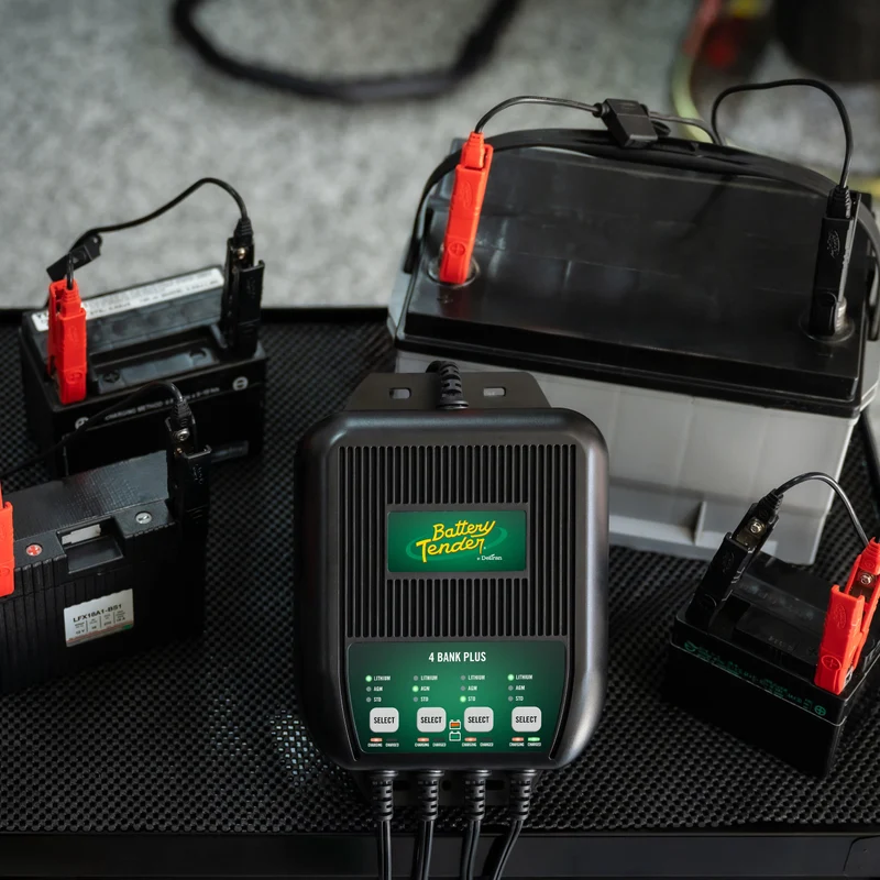 Battery Tender® 4-Bank 12V 1.25 Amp Battery Charger and Maintainer