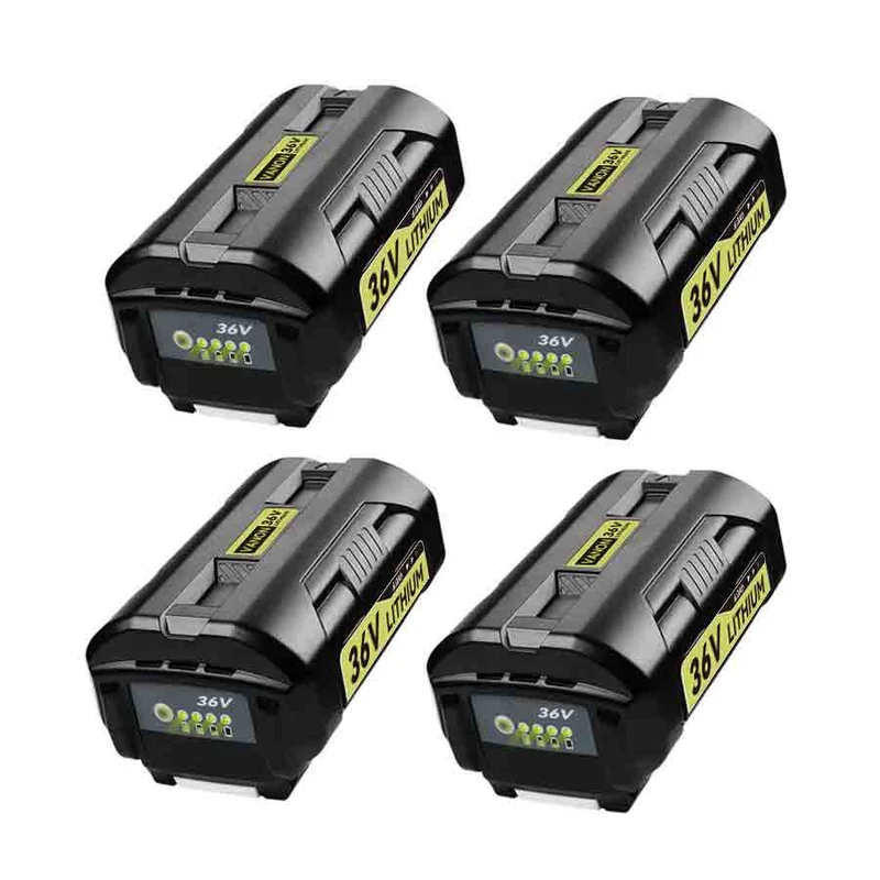 Für Ryobi 36V Akku 6.0Ah Ersatz | OP3626 Lithium-Ionen-Akku mit LED-Anzeige