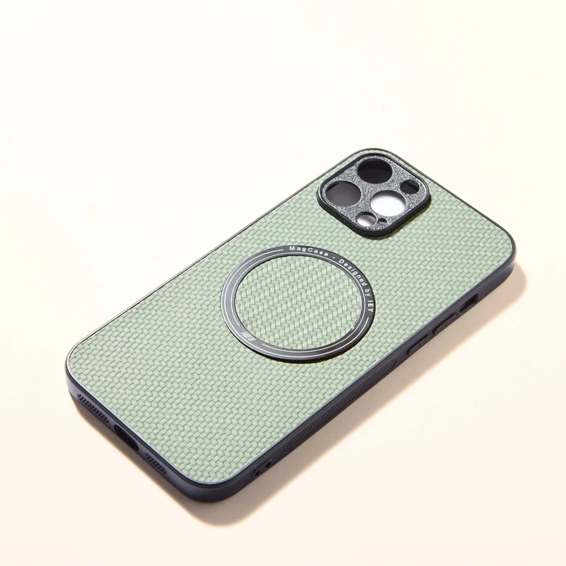 Combo MagSafe – Funda Carbon & Estación de Carga Inalámbrica 3 en 1