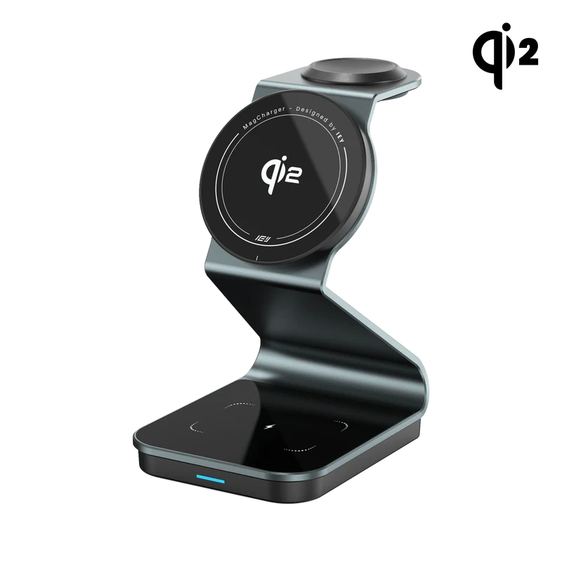 MagCharger Qi2 - Estación de Carga Inalámbrica 3 en 1