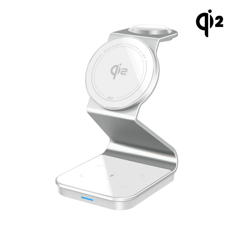 MagCharger Qi2 - Estación de Carga Inalámbrica 3 en 1