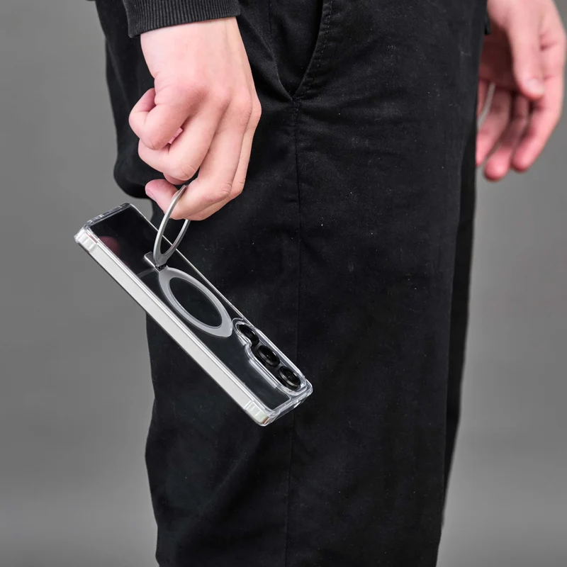 Combo MagSafe Samsung – Funda Ring & Estación de Carga Inalámbrica 3 en 1
