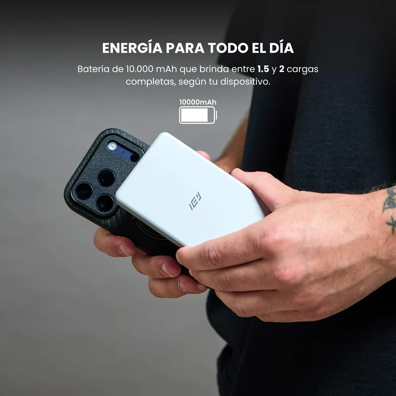 Combo MagSafe – Funda Carbon & Batería Inalámbrica Pro 10000 mAh