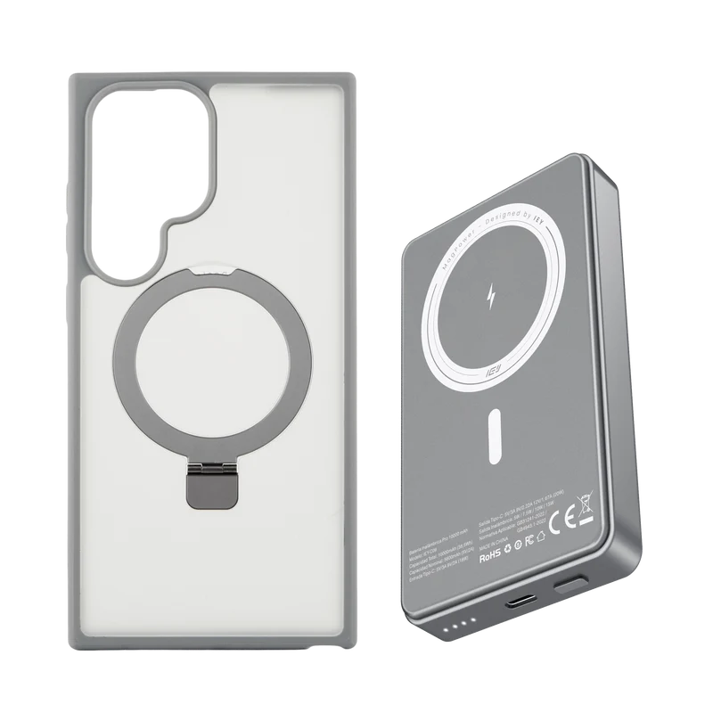 Combo MagSafe Samsung – Funda Ring & Batería Inalámbrica Pro 10000 mAh
