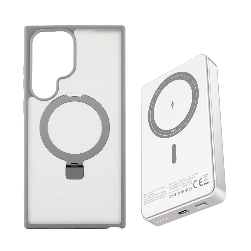 Combo MagSafe Samsung – Funda Ring & Batería Inalámbrica Pro 10000 mAh