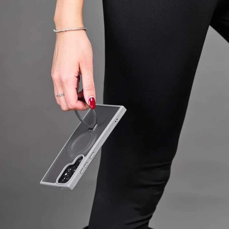 Combo MagSafe Samsung – Funda Ring & Estación de Carga Inalámbrica 3 en 1
