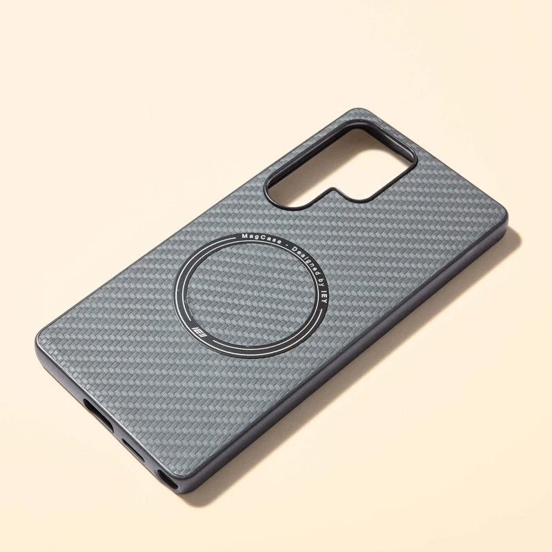 Combo MagSafe Samsung – Funda Carbon & Batería Inalámbrica Pro 10000 mAh