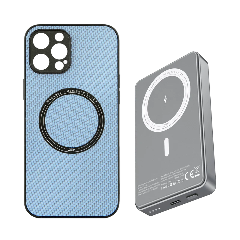 Combo MagSafe – Funda Carbon & Batería Inalámbrica Pro 10000 mAh