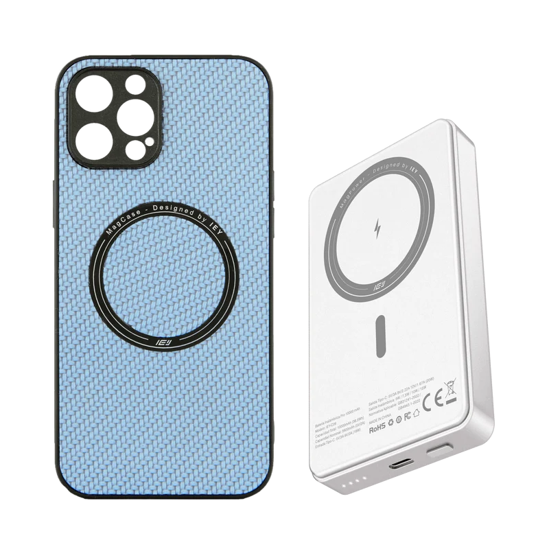 Combo MagSafe – Funda Carbon & Batería Inalámbrica Pro 10000 mAh