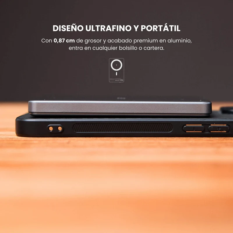Combo MagSafe – Funda Carbon & Batería Inalámbrica Ultrafina 5000 mAh