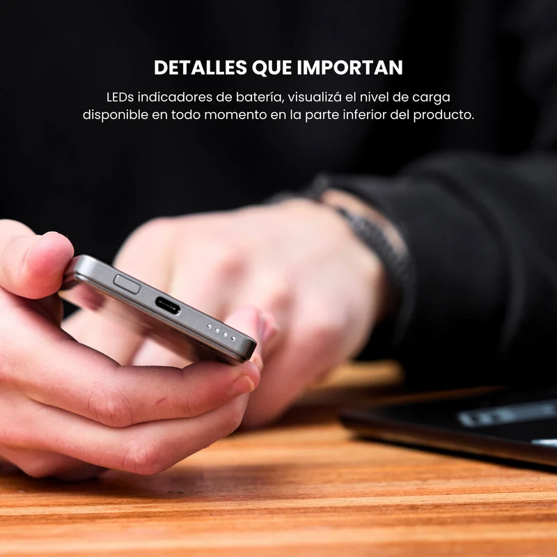 Combo MagSafe – Funda Carbon & Batería Inalámbrica Ultrafina 5000 mAh