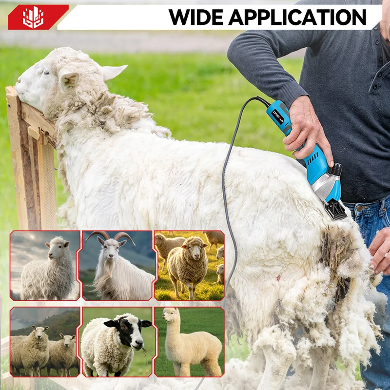 ONEVAN Electric Sheep Shears with 6-Speed Control – Corded Wool Clippers 13 Teeth