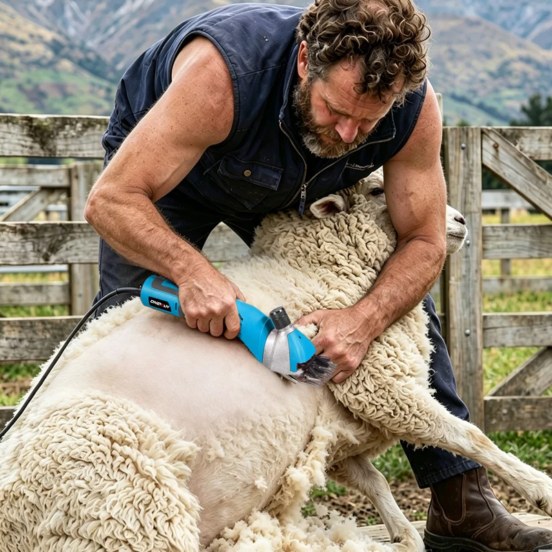 ONEVAN Electric Sheep Shears with 6-Speed Control – Corded Wool Clippers 13 Teeth