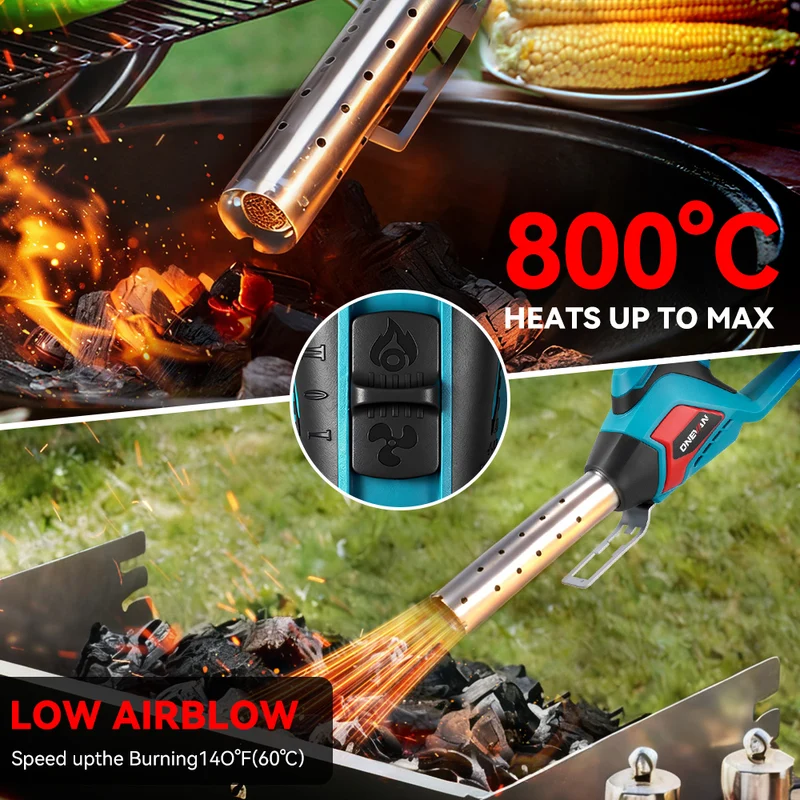 ONEVAN Multi-Function 3-in-1 Heat Gun Blower | For Makita 18V Battery