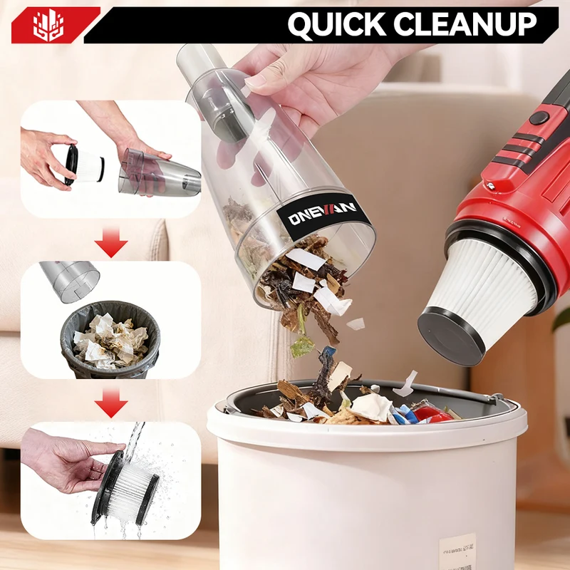 ONEVAN 0.6L Cordless Handheld Vacuum Cleaner | For Makita 18V Battery