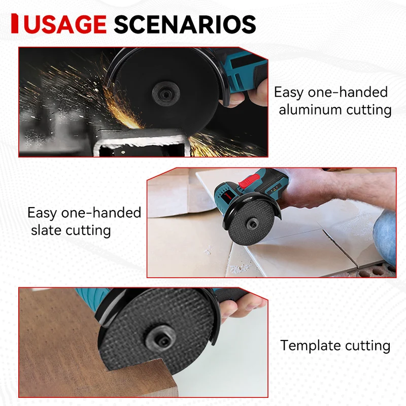 ONEVAN 12V Mini Corded Angle Grinder Kit – 4 Grinding Discs